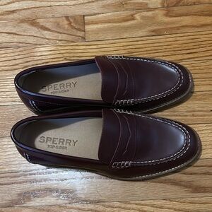 Burgundy Sperry Topsfield Penny Loafer